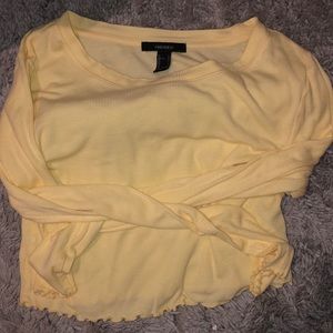 Forever 21 Long Sleeve Crop Top